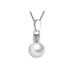 Dafne Pearls - Сребърен комплект с Перли и Цирконий 6.5-7 мм / 7-7.5мм А 19085-Естествени камъни