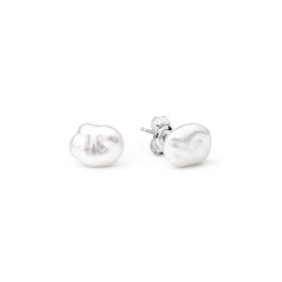 Pearl - Перлени барокови обеци A 7 - 8 мм EFK08E