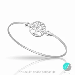 Britta - Сребърна твърда гривна Дървото на живота 70616641