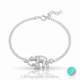 Еlephant - Сребърна гривна Слонче 5470619958-Сребърни бижута