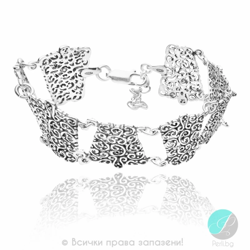 Adamina - Сребърна гривна без Камък 200033-Сребърни бижута