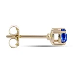 Saraya - Златни Обеци 14К с Естествен Сапфир 0.7 ct E054729S-Естествени камъни