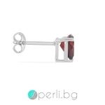 Zinna - Сребърни обеци с естествен Гранат 1.76 ct E015013G