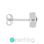 Mindi Amethyst - Сребърни обеци с естествен Африкански Аметист 0.88 ct Е015015AfAm-Естествени камъни