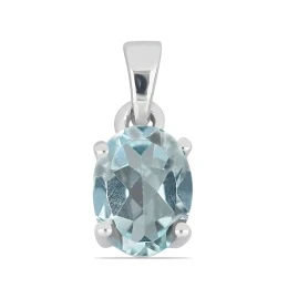 Clarice - Сребърна висулка с естествен Син Топаз 1.51ct P015246Bt