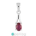 Marisia - Сребърна висулка с Кристален Рубин 1.15 ct P017066GLR-Естествени камъни