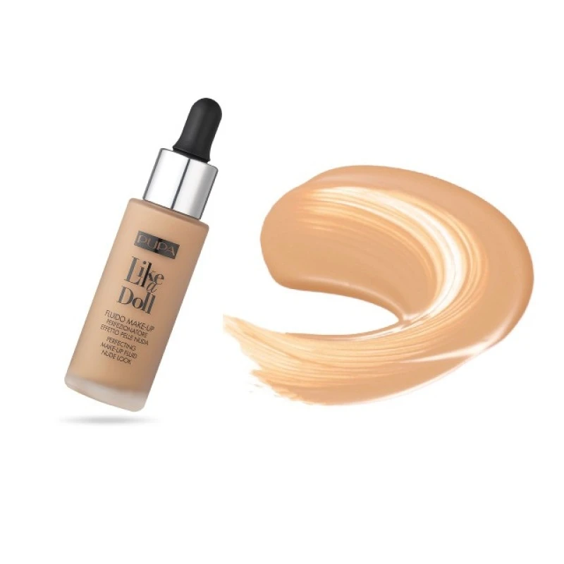 Матиращ флуид за лице Pupa Like A Doll Fluido Make Up 030 Natural Beige-Козметика