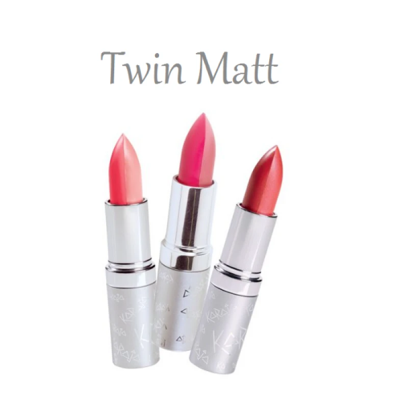 Karaja TWIN MATT - Двойни матиращи червила Ref.55-Козметика